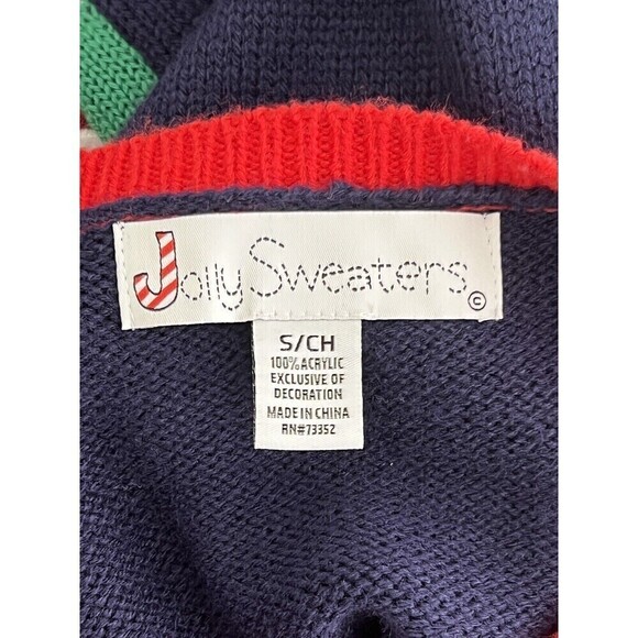 Jolly Sweaters 3D Santa Dressed for Winter Christmas Ugly Sweater Adult Small - Picture 6 of 7